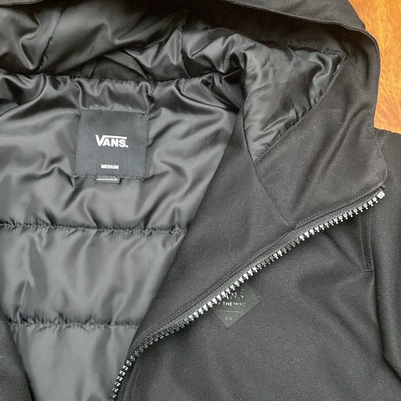 Black winter jacket puffer bomber size medium - Picture 4 of 7